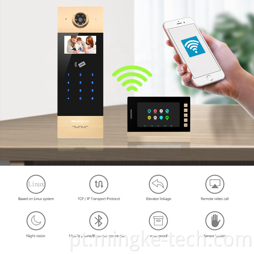 Multi Apartment Intercom System Wireless Wifi Ring Doorbell Hd Night Vision Smart Fill Light Camera Doorbell2